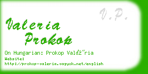 valeria prokop business card